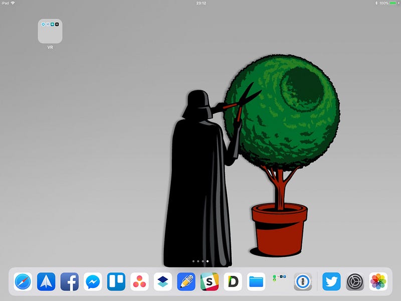 Working on iPad